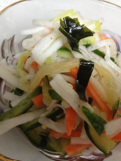 クラゲと野菜いっぱいの酢の物-レシピのメイン写真
