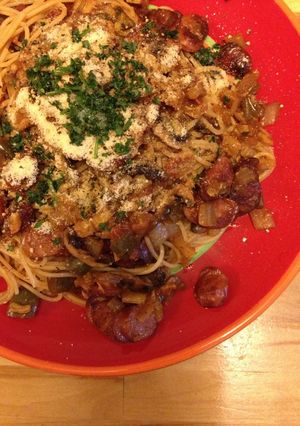 グルメソース・カレーで、B級ナポリタン-レシピのメイン写真