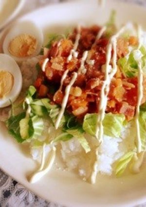 簡単！余り物でタコライス風-レシピのメイン写真