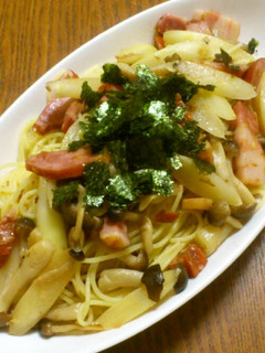 ホワイトアスパラの和風パスタ-レシピのメイン写真