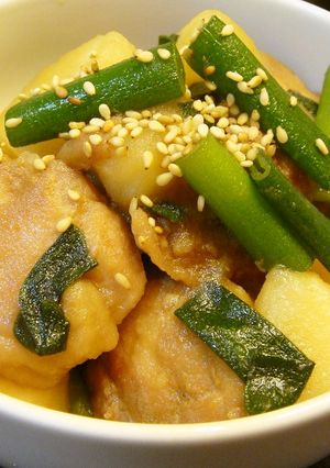 ｼﾞｬｶﾞｲﾓと鶏肉の煮物-レシピのメイン写真
