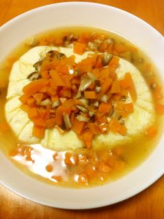 豆腐の茶巾蒸し 野菜あんかけ-レシピのメイン写真