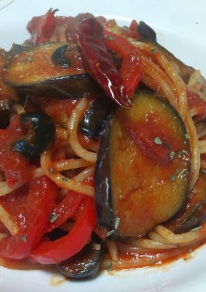 なすのトマトソースパスタ-レシピのメイン写真