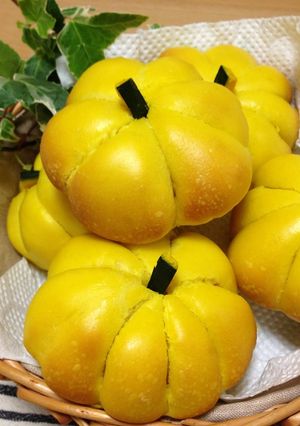 かぼちゃあんぱん-レシピのメイン写真