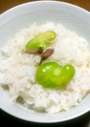 俺流！空豆の春の炊き込みご飯-レシピのメイン写真