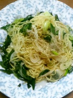 俺流!葉玉ねぎの塩焼きそば-レシピのメイン写真