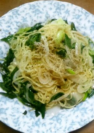 俺流！葉玉ねぎの塩焼きそば-レシピのメイン写真