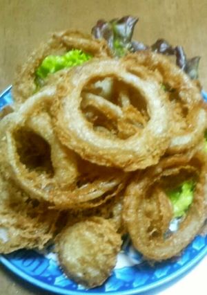 俺流!新玉ねぎのオニオンリングフライ-レシピのメイン写真