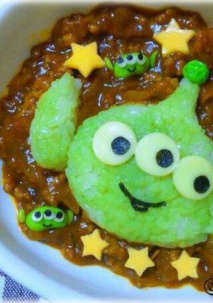 枝豆deリトルグリーンメン*キャラ弁-レシピのメイン写真