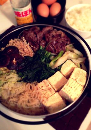 素材の味。すき焼きは人を幸せにします。-レシピのメイン写真