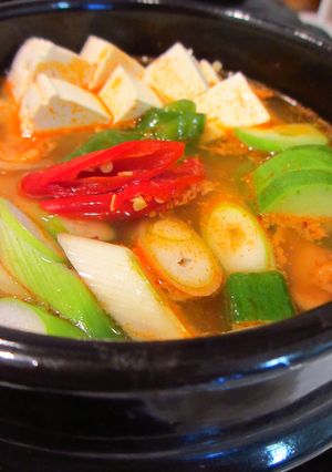 豚肉豆腐コチュジャンチゲ・고추장찌개-レシピのメイン写真