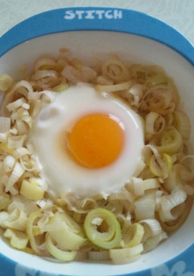 ネギ目玉焼き-レシピのメイン写真