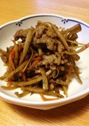 常備菜 ごぼうの牛肉入りきんぴら-レシピのメイン写真