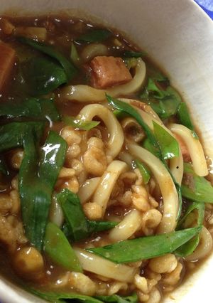 スパム入り カレーうどん-レシピのメイン写真