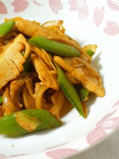 ❤たけのこスナップエンドウのカレー炒め❤-レシピのメイン写真