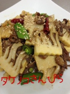 竹の子と牛肉のきんぴら-レシピのメイン写真