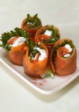 【一口サイズ】チーズのサーモン巻き-レシピのメイン写真