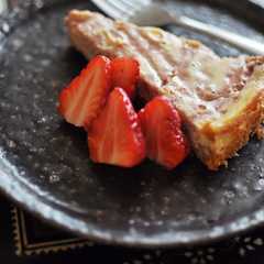รูปของ いちごのマーブルチーズケーキ
