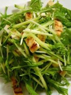 水菜とお揚げの和風サラダ-レシピのメイン写真