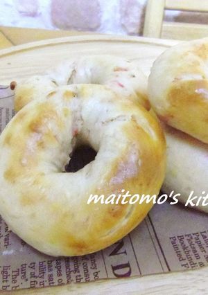 干しエビでベーグル-レシピのメイン写真