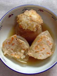 新玉の肉づめ❤道明寺粉入り-レシピのメイン写真