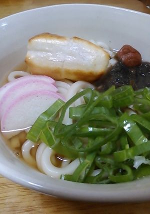 梅と昆布で力うどん-レシピのメイン写真