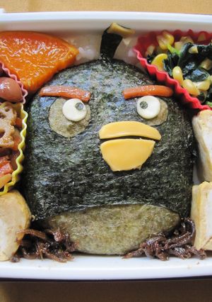 簡単キャラ弁☆アングリーバード④ブラック-レシピのメイン写真