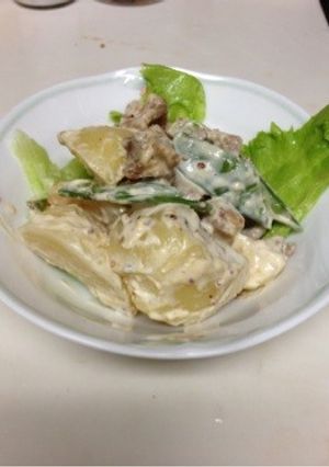焼肉入りポテトサラダ-レシピのメイン写真