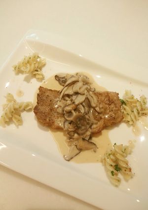 重ね豚肉ソテー きのこクリームソース-レシピのメイン写真