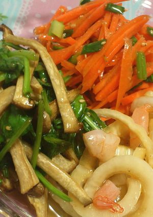 【副菜】 いろどり生野菜の春ナムル-レシピのメイン写真