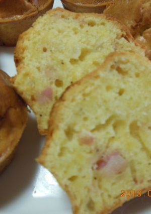 軽食に♥玉ねぎとベーコンのマフィン♪-レシピのメイン写真