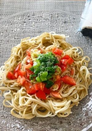 トマト和えうーめん-レシピのメイン写真