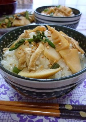 ✜煮物で簡単♪筍ご飯✜　まぜご飯-レシピのメイン写真