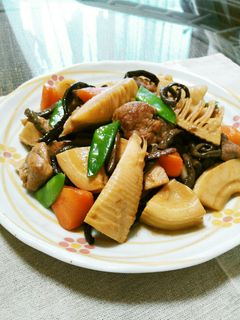 ❀たけのこ❀ぜんまい❀鶏肉の煮物❀-レシピのメイン写真