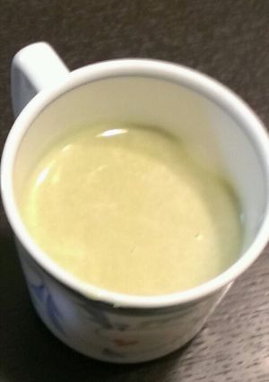 息子大好き！旬のそら豆の春のポタージュ-レシピのメイン写真