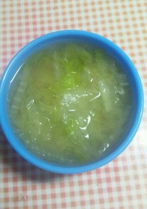 白菜の味噌汁-レシピのメイン写真