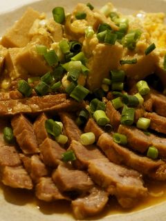 煮豚とそのたれで高野豆腐の卵とじ。-レシピのメイン写真