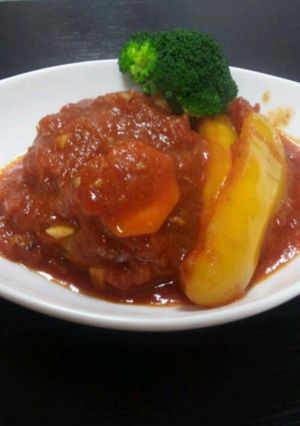 子供と作る♪煮込みハンバーグ-レシピのメイン写真
