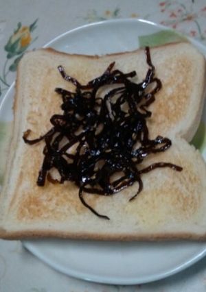 和風こんぶ佃煮トースト-レシピのメイン写真