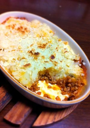 ひき肉とじゃが芋のケチャップグラタン-レシピのメイン写真
