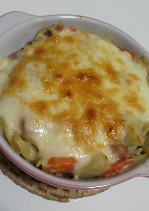 余ったシチューでスパグラ♪-レシピのメイン写真