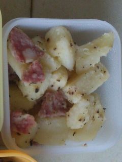 ポテトとサラミの炒めもの-レシピのメイン写真