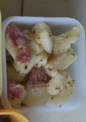 ポテトとサラミの炒めもの-レシピのメイン写真
