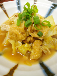 春キャベツと油揚げの炊いたん-レシピのメイン写真
