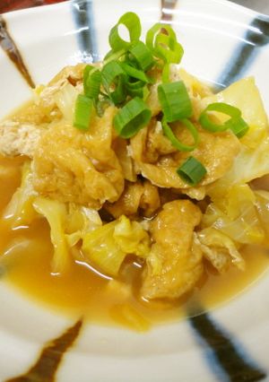 春キャベツと油揚げの炊いたん-レシピのメイン写真