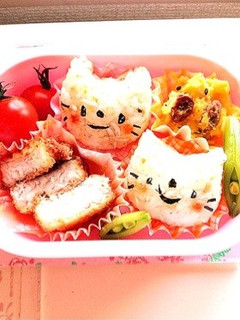 **ねこさん弁当**-レシピのメイン写真