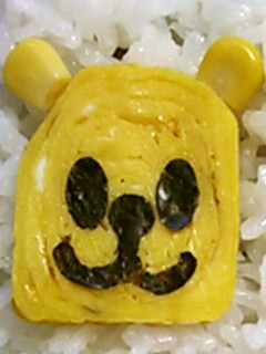 簡単キャラ弁!卵焼きのクマさん♪-レシピのメイン写真