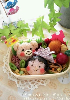 簡単！可愛い♪キャラ弁☆こどもの日弁当♪-レシピのメイン写真