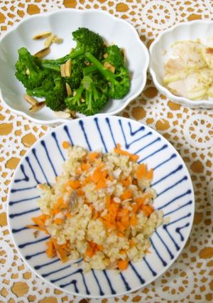 アジの干物と人参の混ぜご飯-レシピのメイン写真