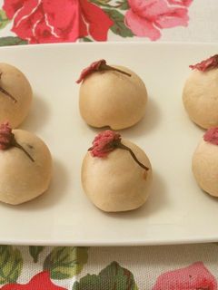 あんこ入り桜のプチまんじゅう-レシピのメイン写真